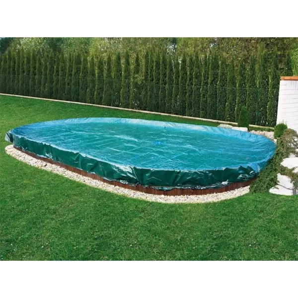  Krycí plachta SUPREME pro oválné bazény Orlando Premium 3,66 x 7,32 m - zelená 
