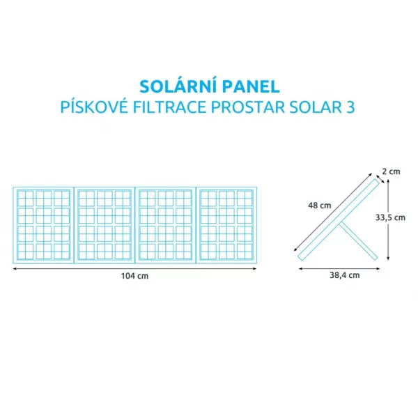  Filtrace bazénová ProStar Solar 3 