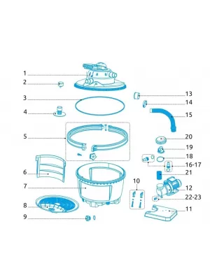 Mechanická ucpávka - hřídel a turbína k čerpadlu Prostar 4 (do r. 2014)