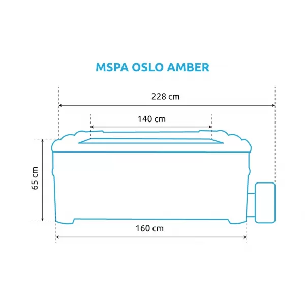  Bazén vířivý MSPA OSLO AMBER F-AM063W 